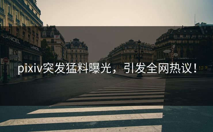 pixiv突发猛料曝光，引发全网热议！