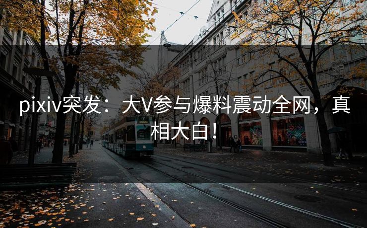 pixiv突发：大V参与爆料震动全网，真相大白！
